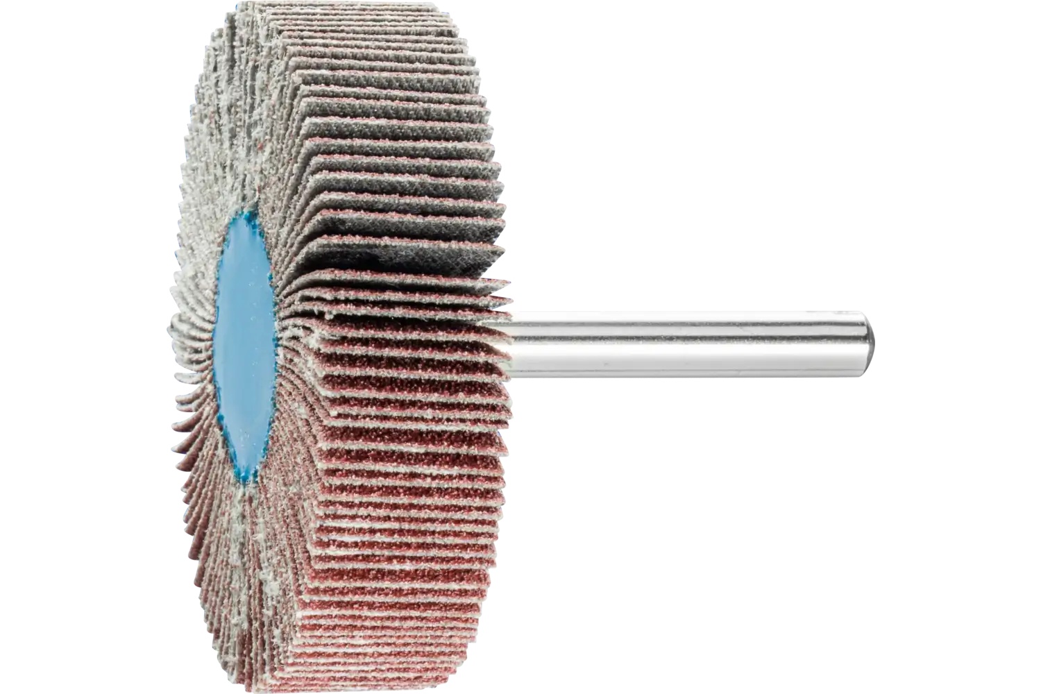 Picture of Pferd Mounted Flap Wheel, 2-1/2" X 1/2, 80 Grit, 1/4" Shank, Aluminum Oxide